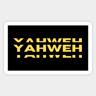 Yahweh | Christian Typography Magnet